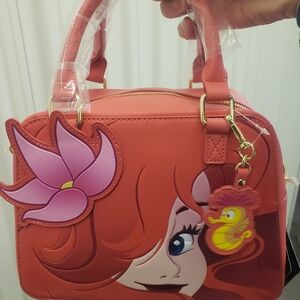 Ariel Themed Coral Handbag